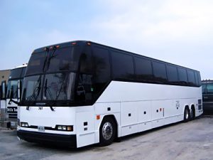 What amenities are typically available on a 36 passenger bus